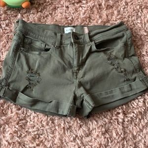 Sneak peek jean shorts